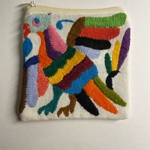 Mexican Otomi embroidered coin purse